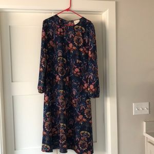 Flowy floral midi dress